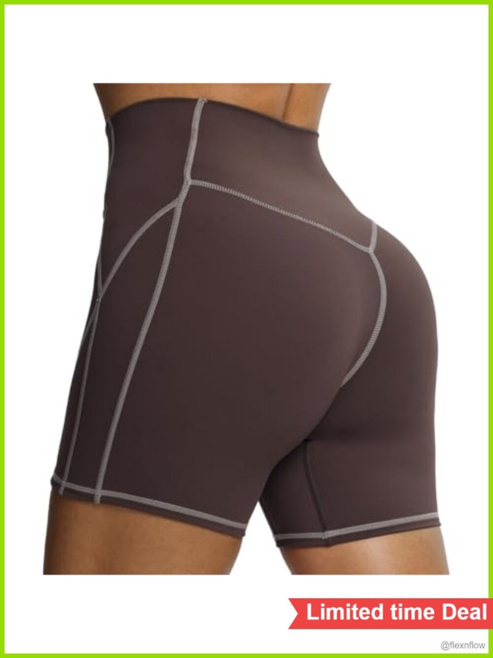 Biker Shorts 6" Inseam High Waist Side Stripe